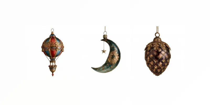 Victorian Christmas Ornament Cliparts generated by undefined