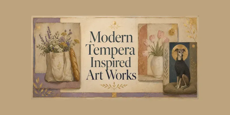 Modern Tempera Inspired Artworks generated by undefined