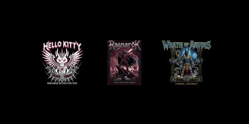 Metal Tshirt Designs generated by undefined