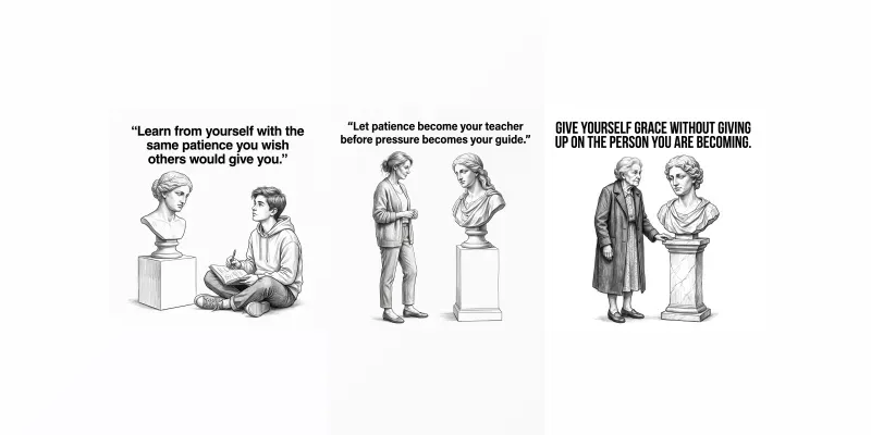 Conversations With Sculpted Busts generated by undefined
