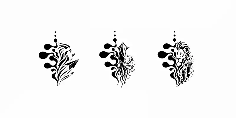 Abstract Mascot Animal Logos generated by undefined