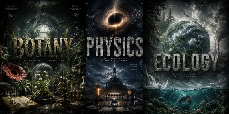 Cinematic Science Posters generated by undefined