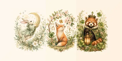 Whimsical Botanical Animals generated by chatgpt-image