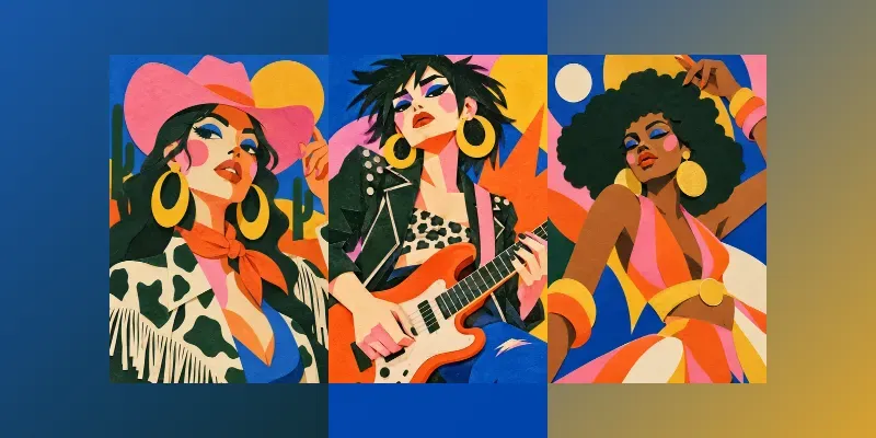 Bold Paper Cut Fashion Portraits