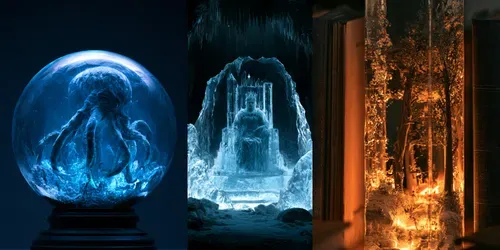 Ice Sculpture World Generator generated by midjourney