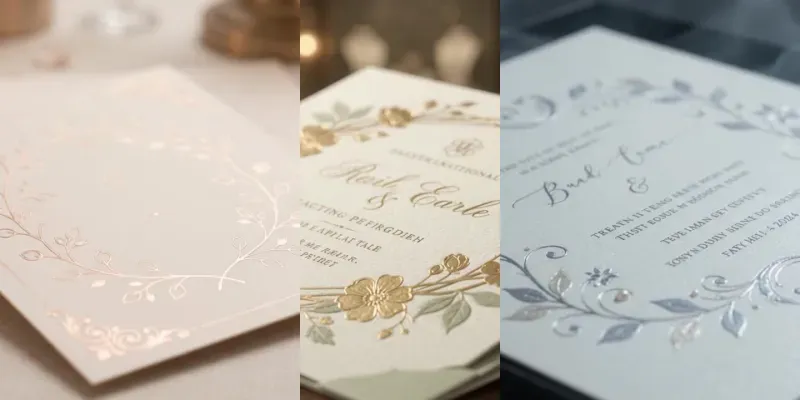 Foil Invitation Blooms generated by undefined
