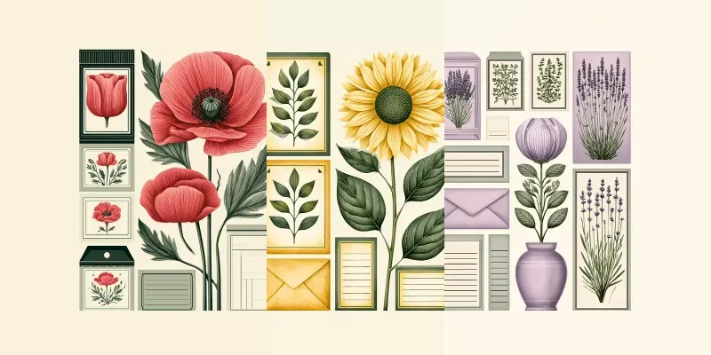 Vintage Seed Catalog Assets generated by undefined
