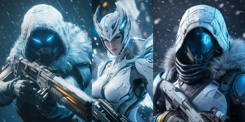 Frostbound Valkyrie Scifi Fantasy Art generated by midjourney