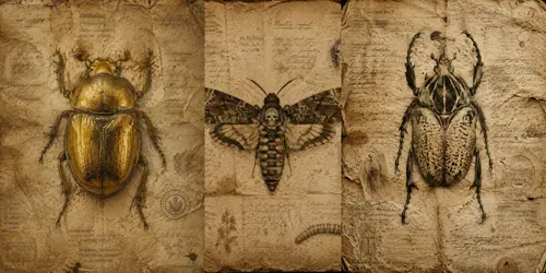 Vintage Entomology Journal Pages generated by chatgpt-image