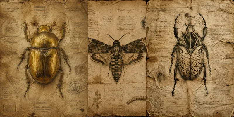 Vintage Entomology Journal Pages generated by undefined