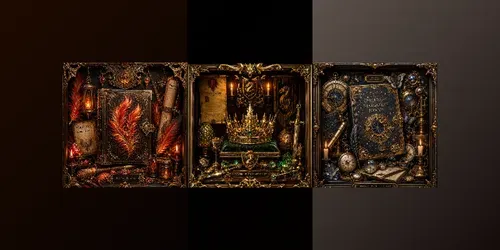 Celestial Relics Shadowbox Collections generated by chatgpt-image