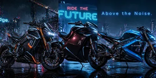Electrifying Neon Motorcycle Adverts generated by chatgpt-image