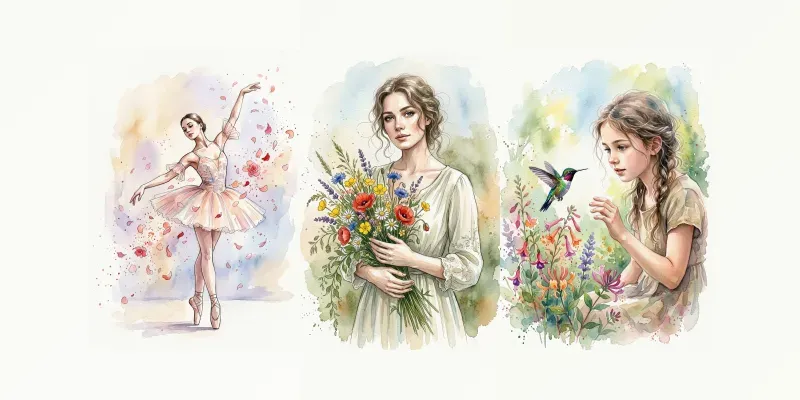 Anime Premium Watercolor Characters