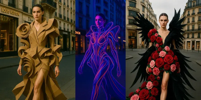 Avantgarde Fashion Photoshoots generated by undefined