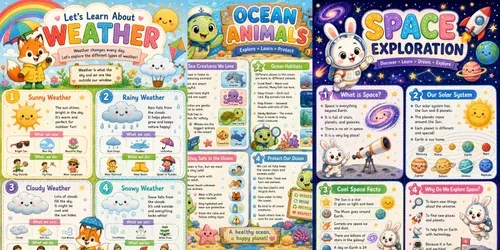 Cute Kids Worksheets generated by chatgpt-image