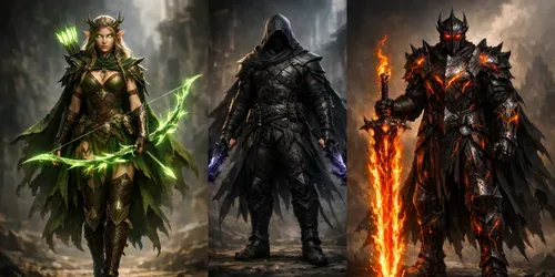Fantasy Game Character Generator generated by chatgpt-image