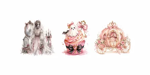 Coquette Halloween Art Kits generated by chatgpt-image