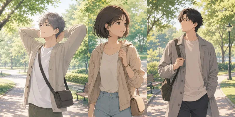 Soft Anime Park Wellness generated by undefined