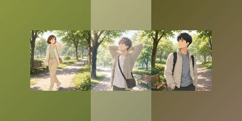 Soft Anime Park Wellness generated by undefined