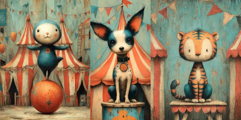 Timeless Vintage Circus Charms generated by undefined