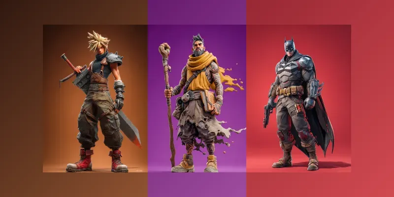 Fortnite Style Game Character Designs generated by undefined