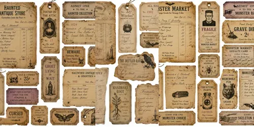 Halloween Receipt Ephemera Generator generated by chatgpt-image