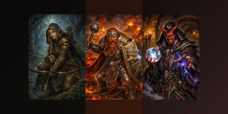 Epic Dnd Fantasy Character Portrait generated by undefined