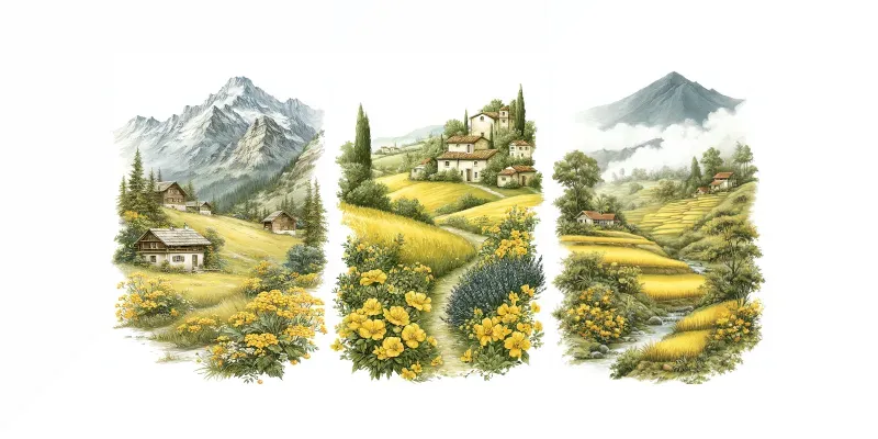 Vivid Summer Landscapes generated by undefined