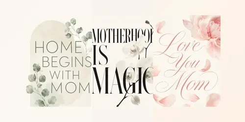 Mothers Day Typography Posters generated by chatgpt-image