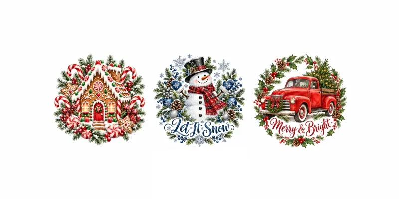 Christmas Sublimation Designs