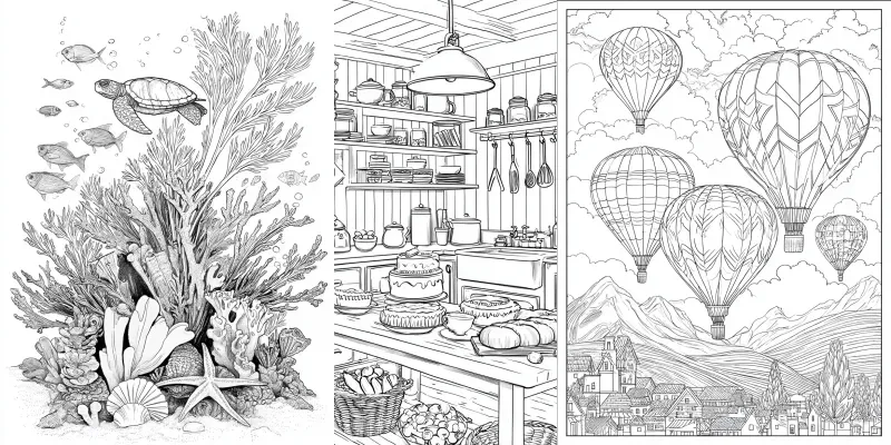 Adult Coloring Book Page Generator generated by undefined