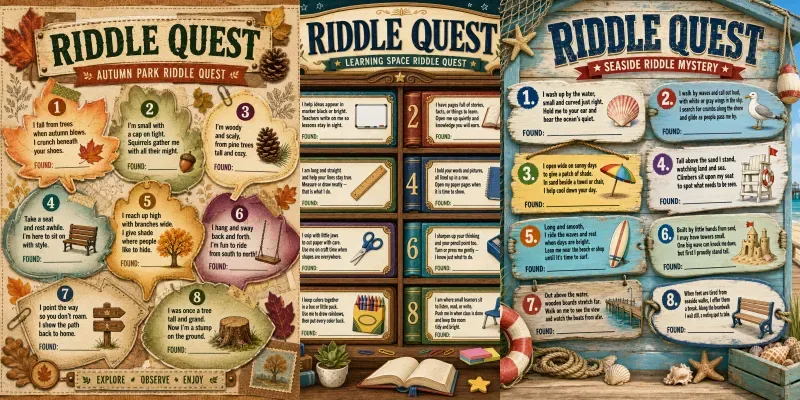 Riddle Quest Scavenger Hunt Generator generated by undefined