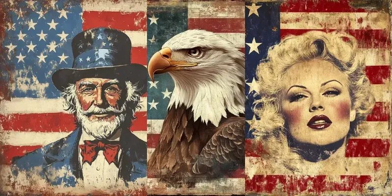 Grunge Patriotic 4th Of July Backgrounds generated by undefined
