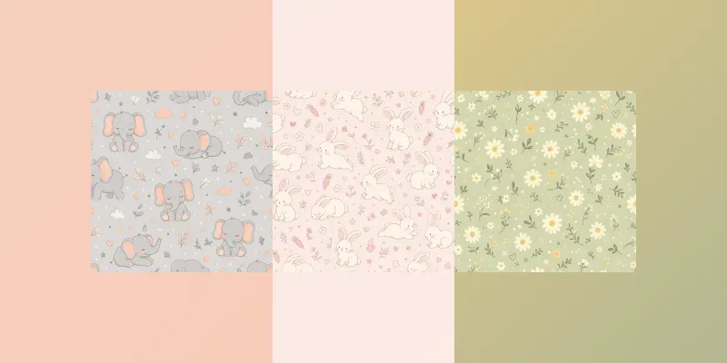 Cute Nursery Seamless Patterns generated by undefined