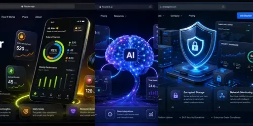 3D Landing Page Generator generated by chatgpt-image