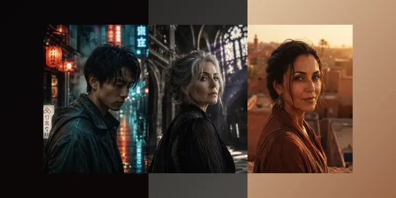Cinematic Volumetric Lighting Portraits generated by undefined