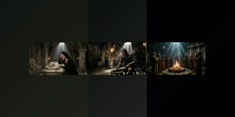 Cinematic Ancient Ritual Photo Makers generated by undefined