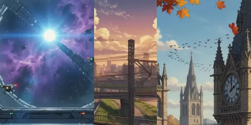 Cinematic Anime Cityscape Videos generated by undefined