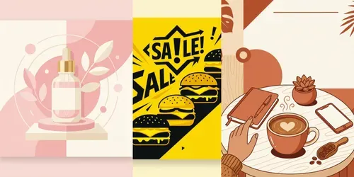 Instagram Facebook Post Designs generated by gemini-image
