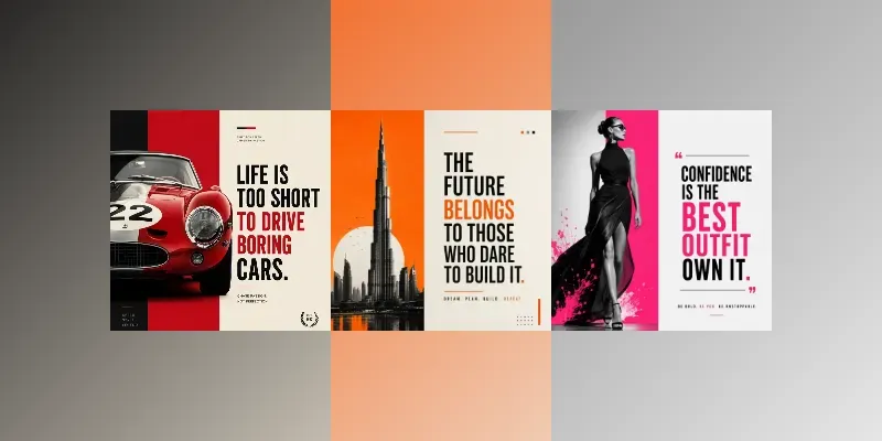 Minimalist Quote Poster Designs generated by undefined