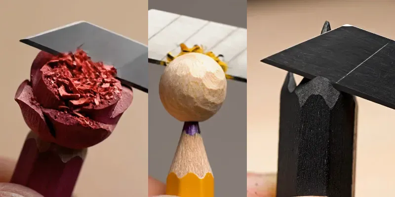 Macro Pencil Carvings generated by undefined