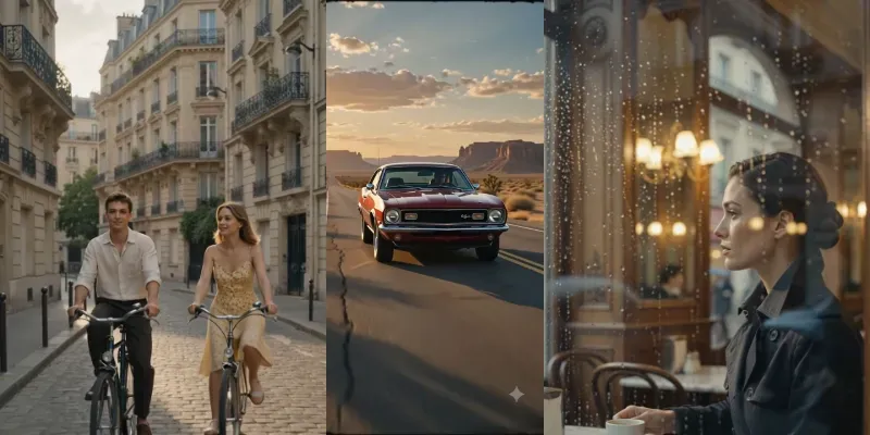 Vintage Film Grain Cinematic Reels generated by undefined