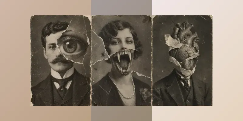 Dadaist Surreal Vintage Photo Collages