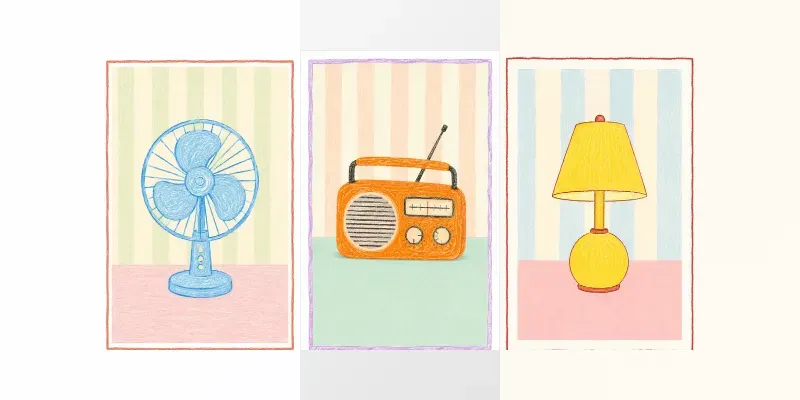 Playful Minimal Object Poster Collections generated by undefined