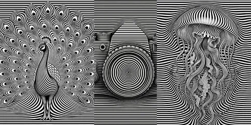 Hypnotic Stripe Illusion Art generated by chatgpt-image