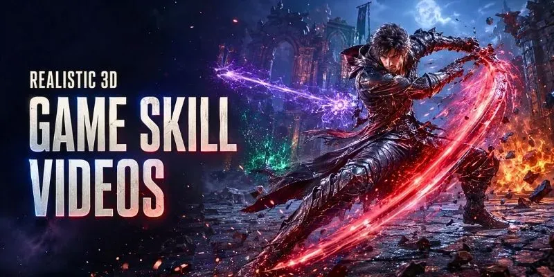 Realistic 3d Game Skill Scene Videos generated by undefined
