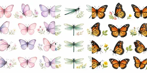 Watercolor Butterfly Insect Clipart generated by chatgpt-image