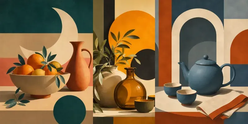 Geometric Deco Still Lifes generated by undefined