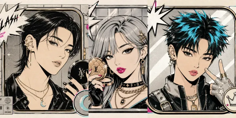 Social Media Kpop Y2k Avatars generated by undefined