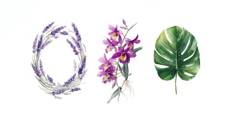 Botanical Watercolor Illustration Genera generated by undefined